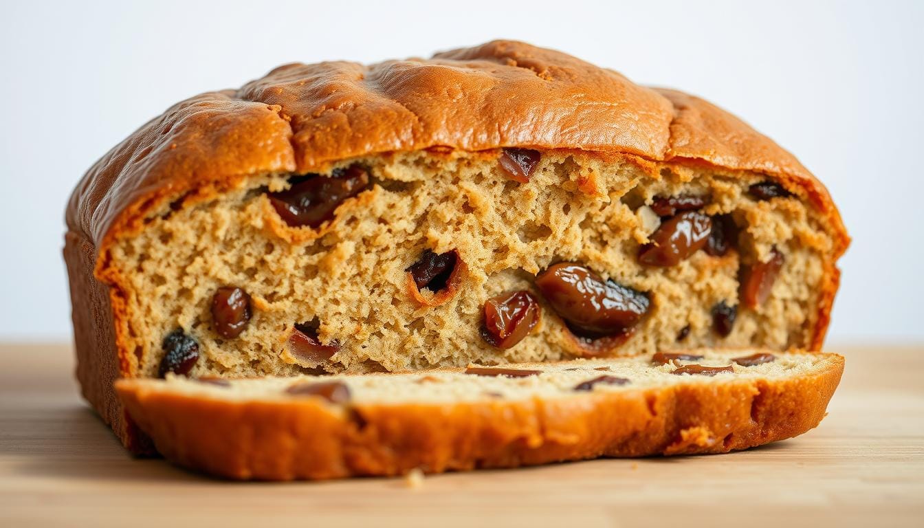 Date bread – moist quick bread made with chopped dates, warm spices, and a tender crumb