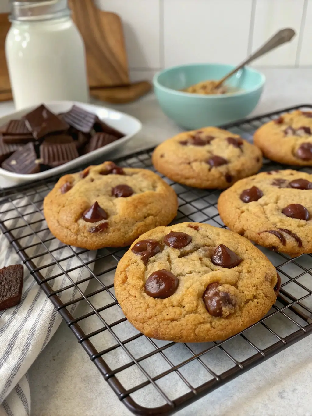 Chocolate Chip Cookies Using Oil