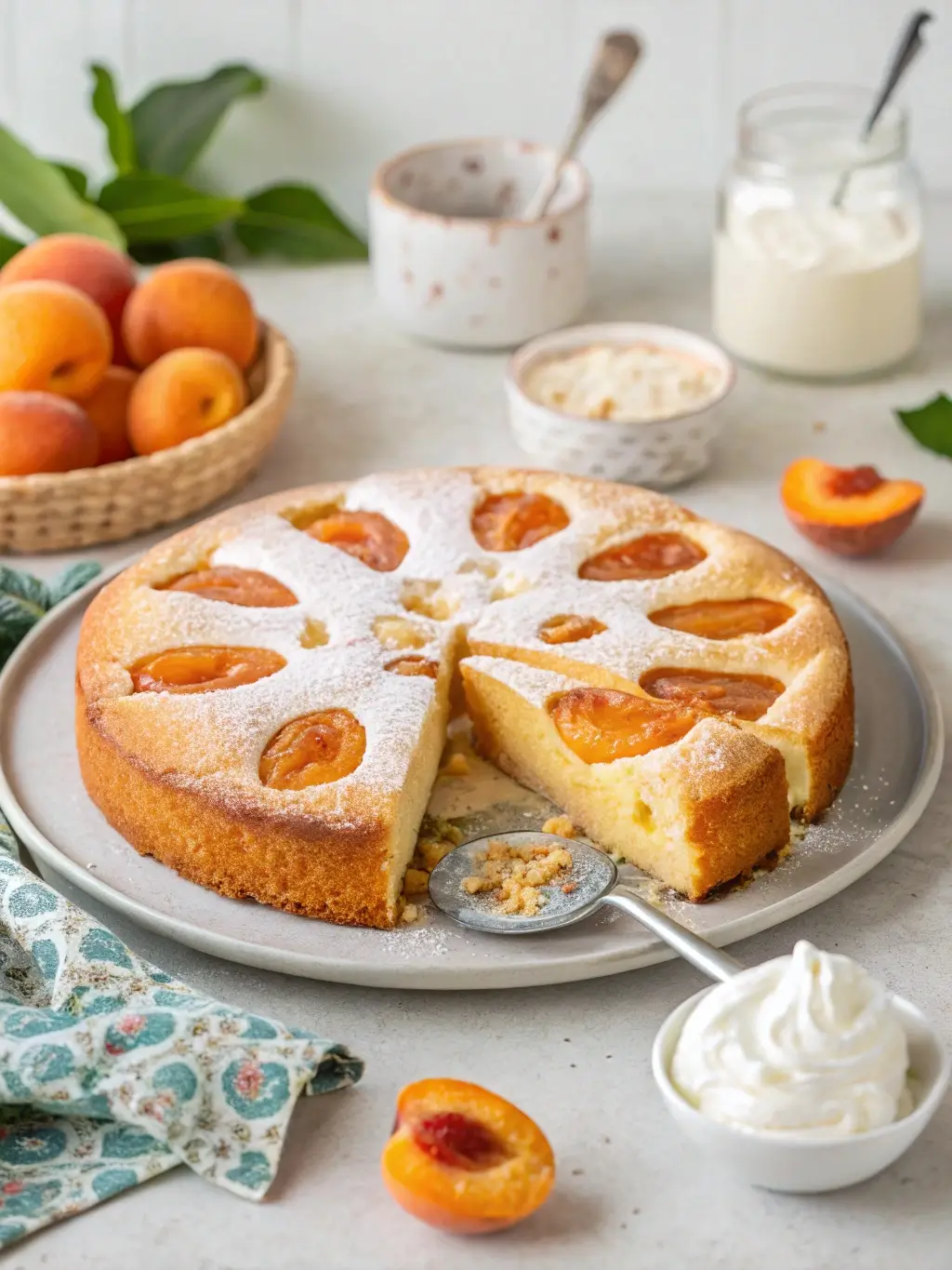 German Apricot Cake