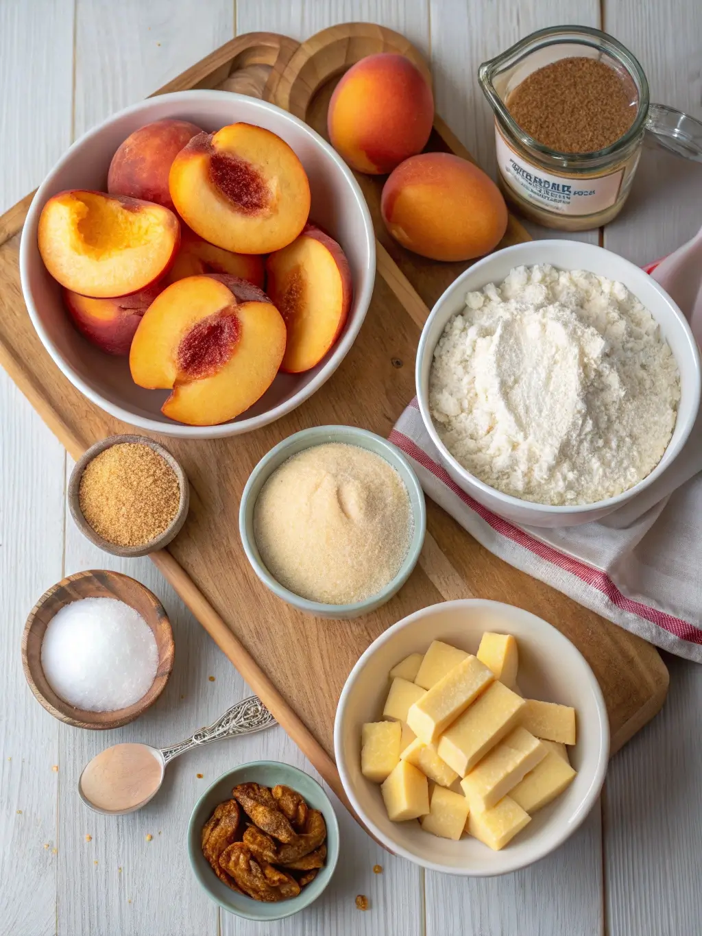 brown sugar peach cake