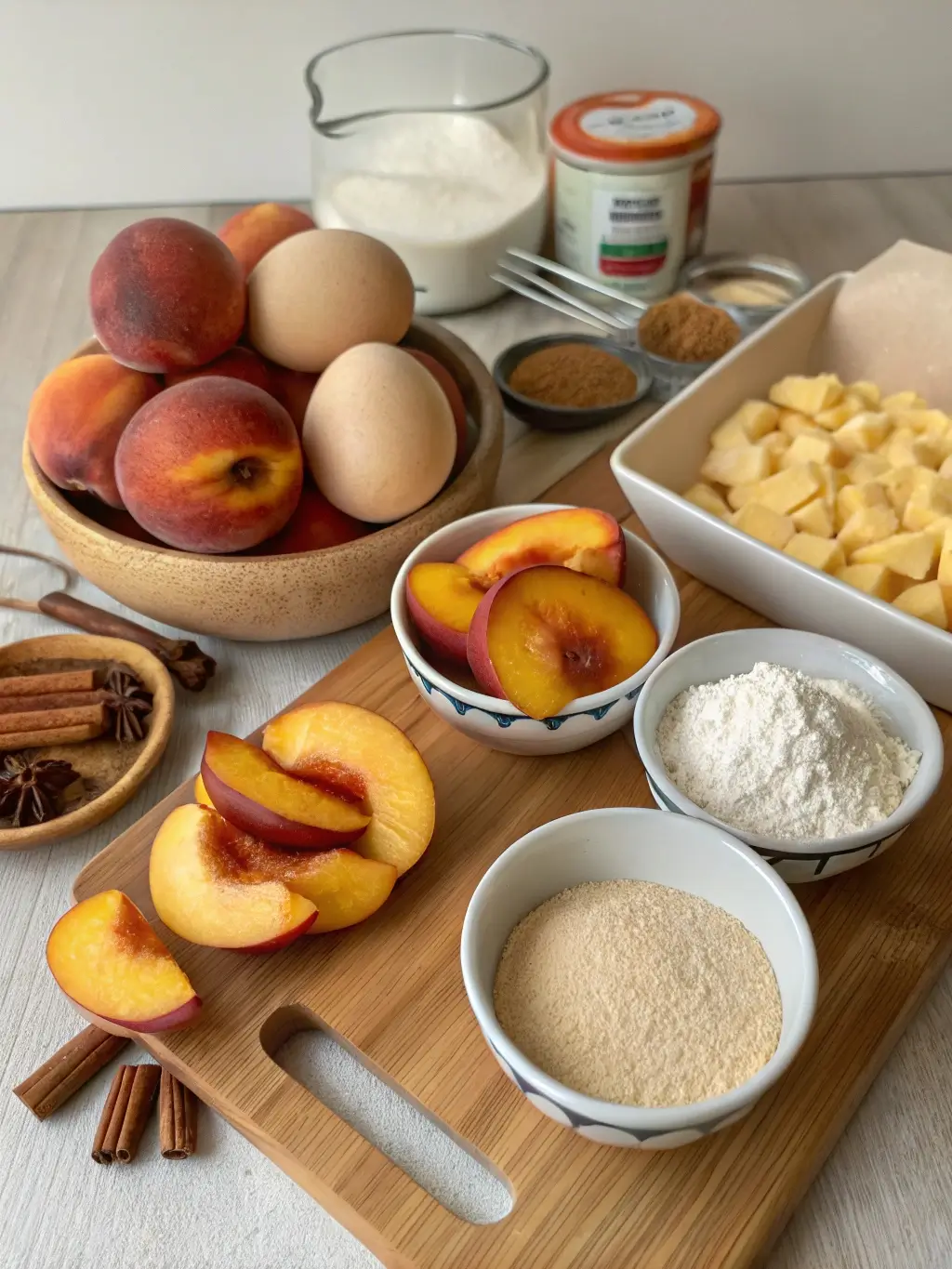 peach cake