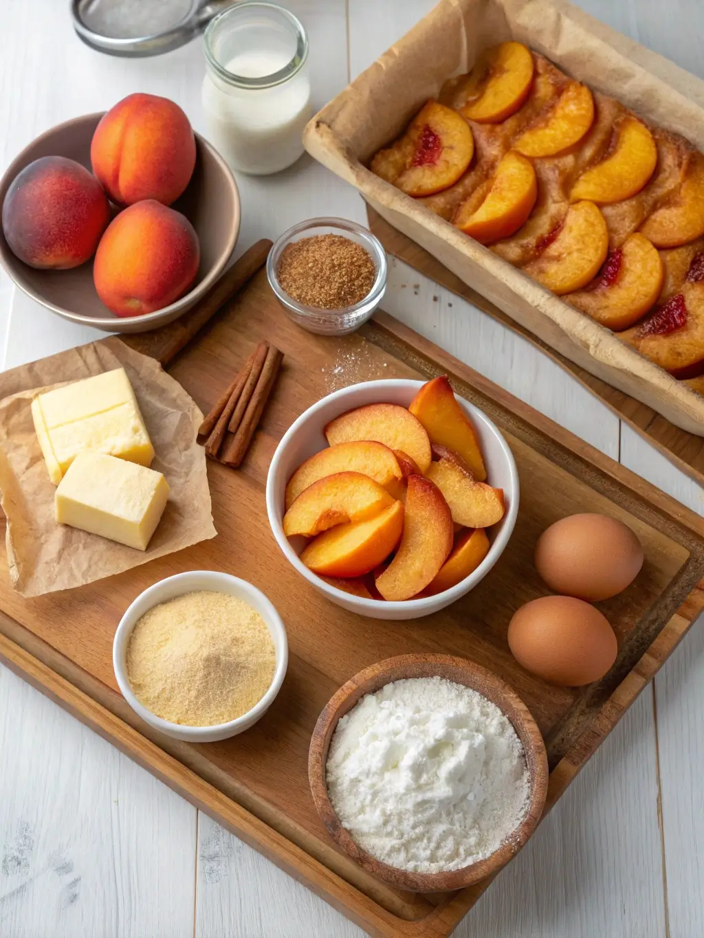 peach cake