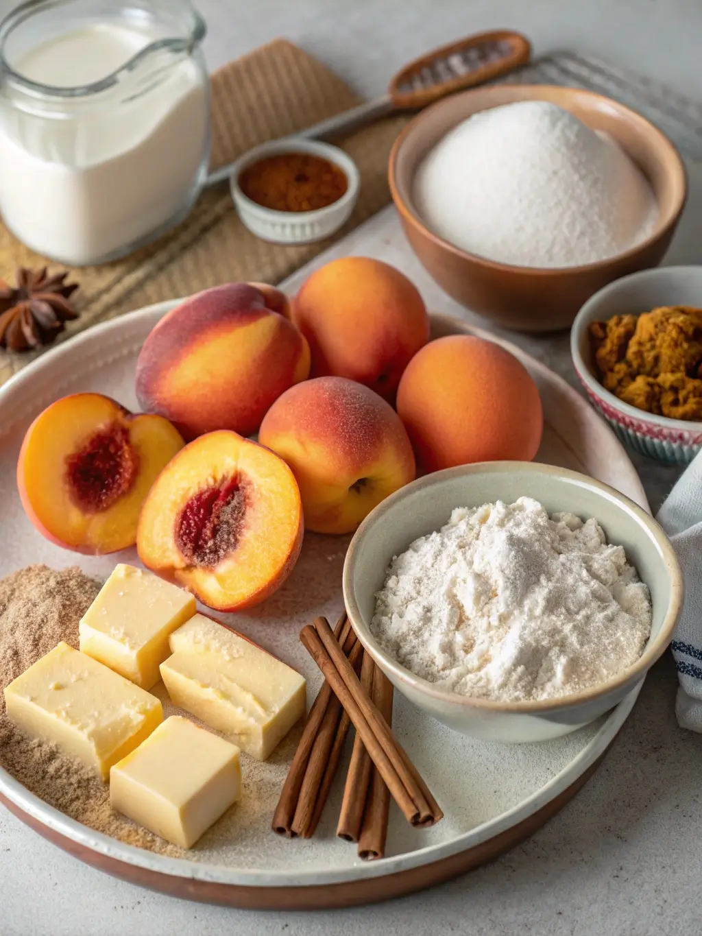 cinnamon peach bread