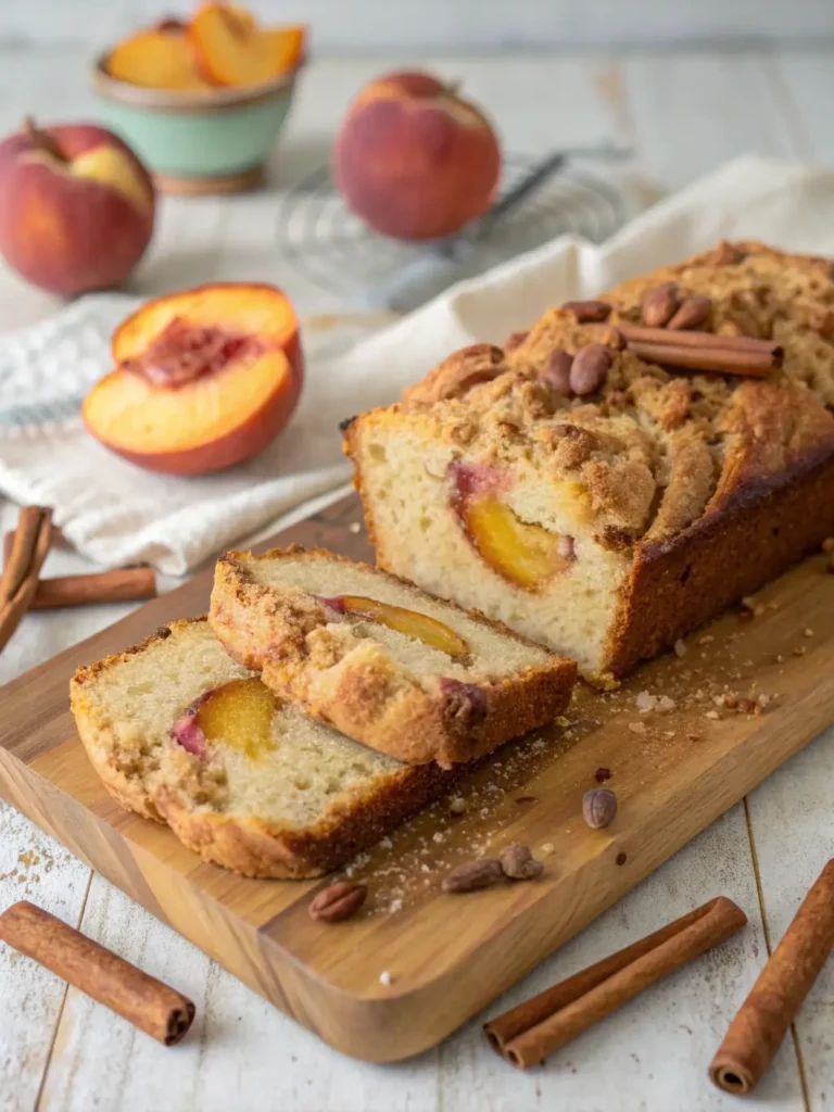 cinnamon peach bread