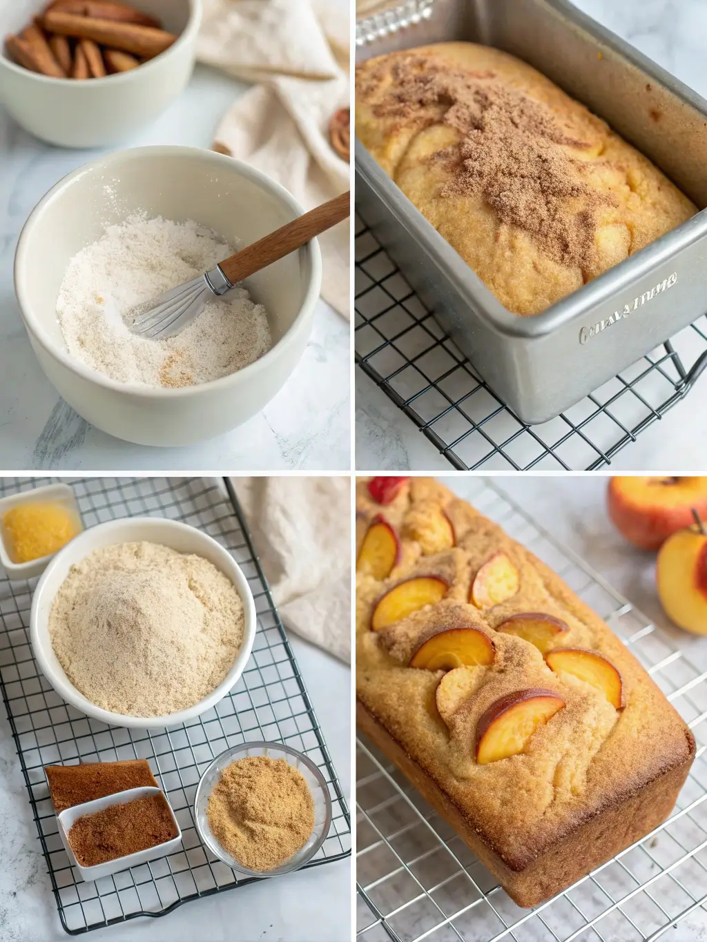 cinnamon peach bread