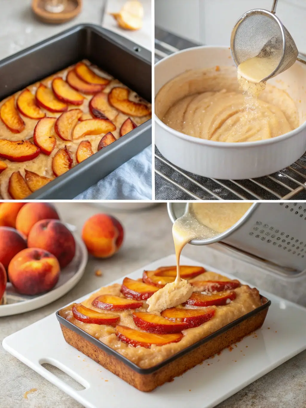 peach cake