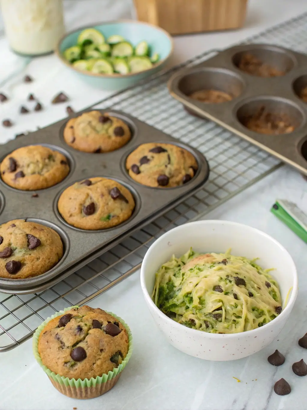 Chocolate Chip Zucchini Muffins