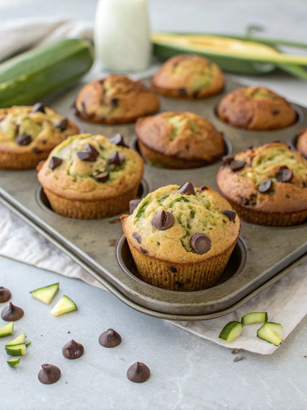 Chocolate Chip Zucchini Muffins