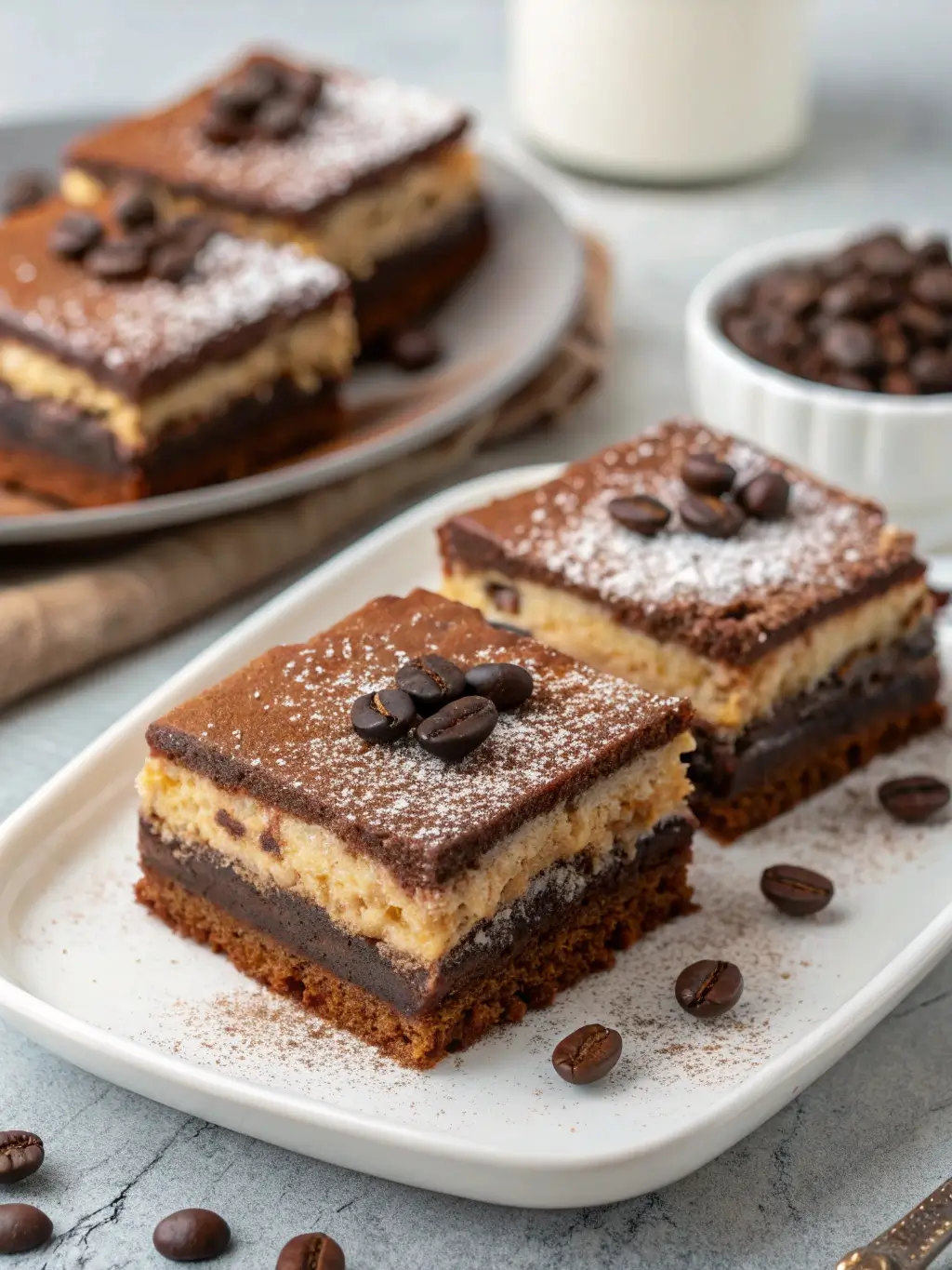 Easy Tiramisu Brownies