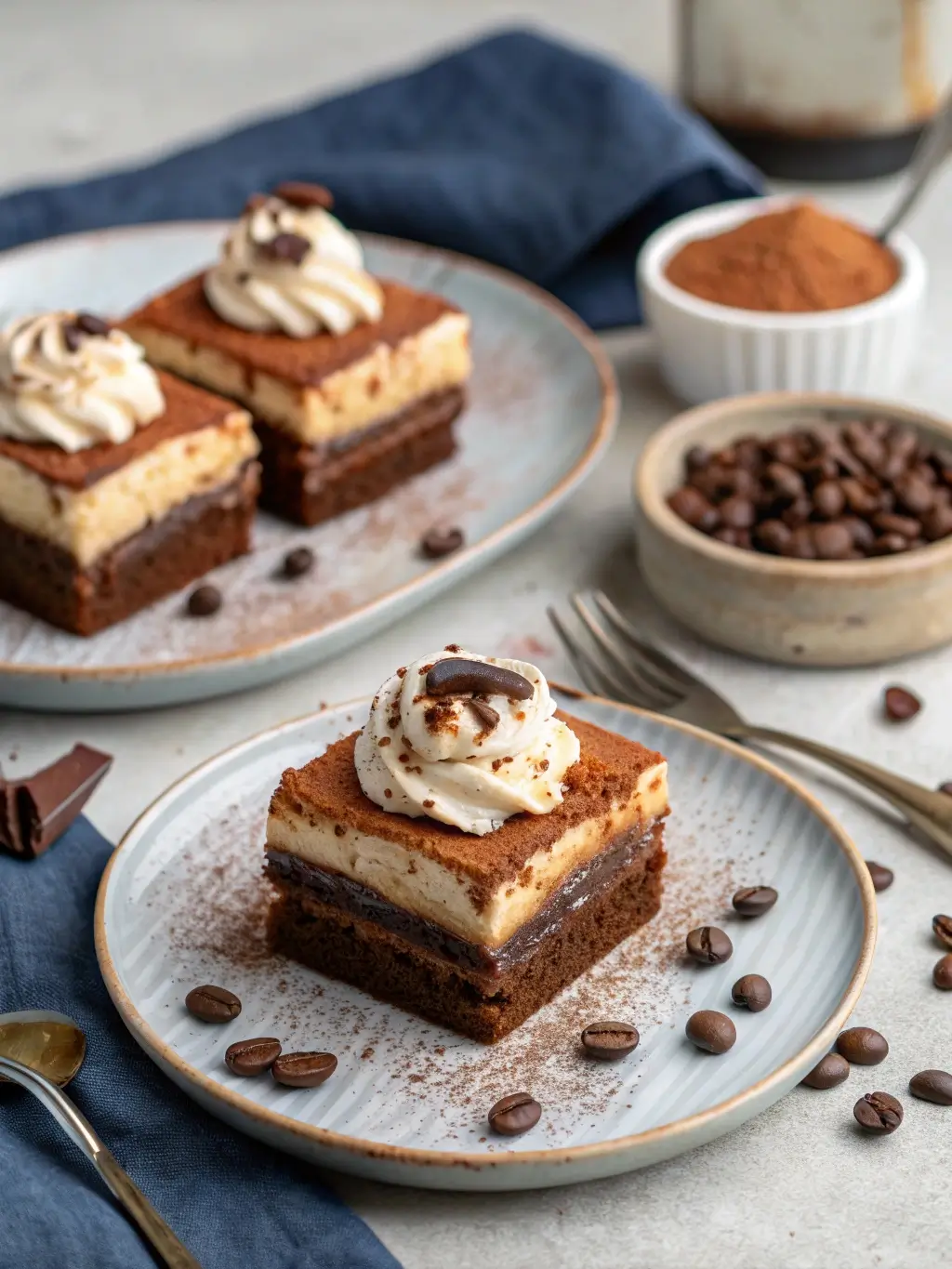 Easy Tiramisu Brownies