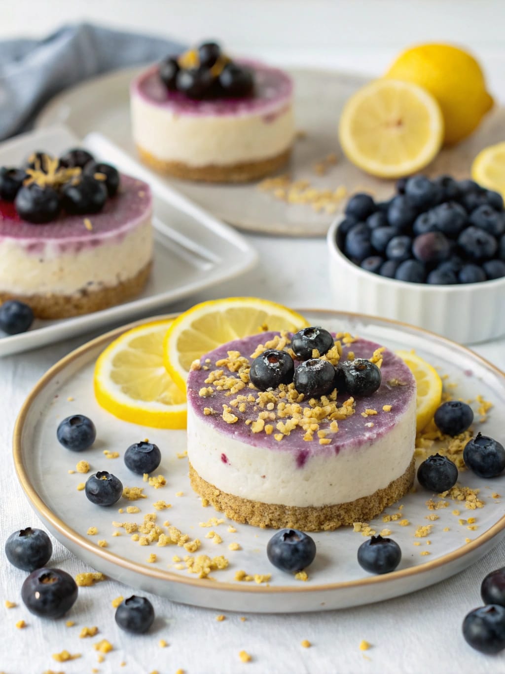 No Bake Lemon Blueberry