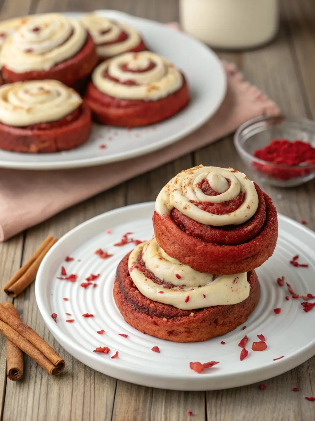Red Velvet Cinnamon Rolls
