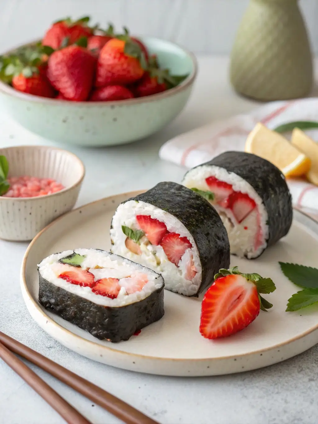 Strawberry Shortcake Sushi
