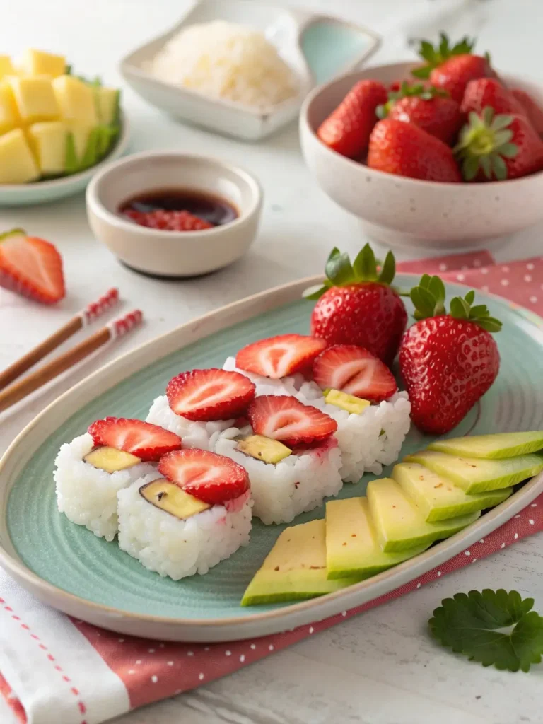 Strawberry Shortcake Sushi
