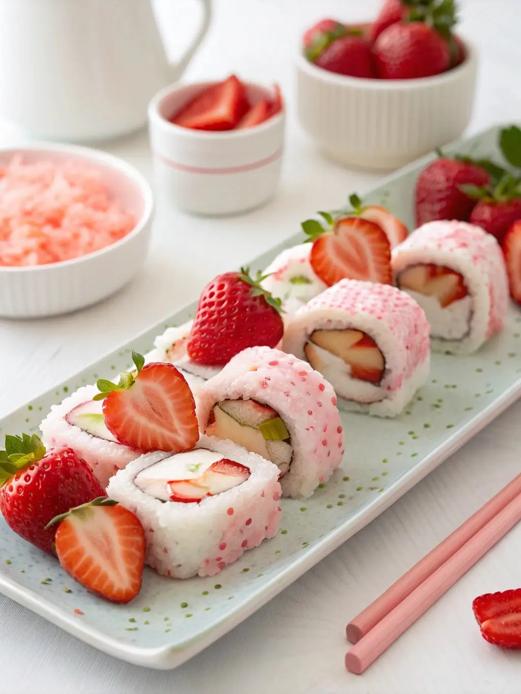 Strawberry Shortcake Sushi