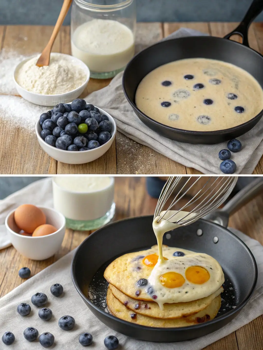 blueberry pancake