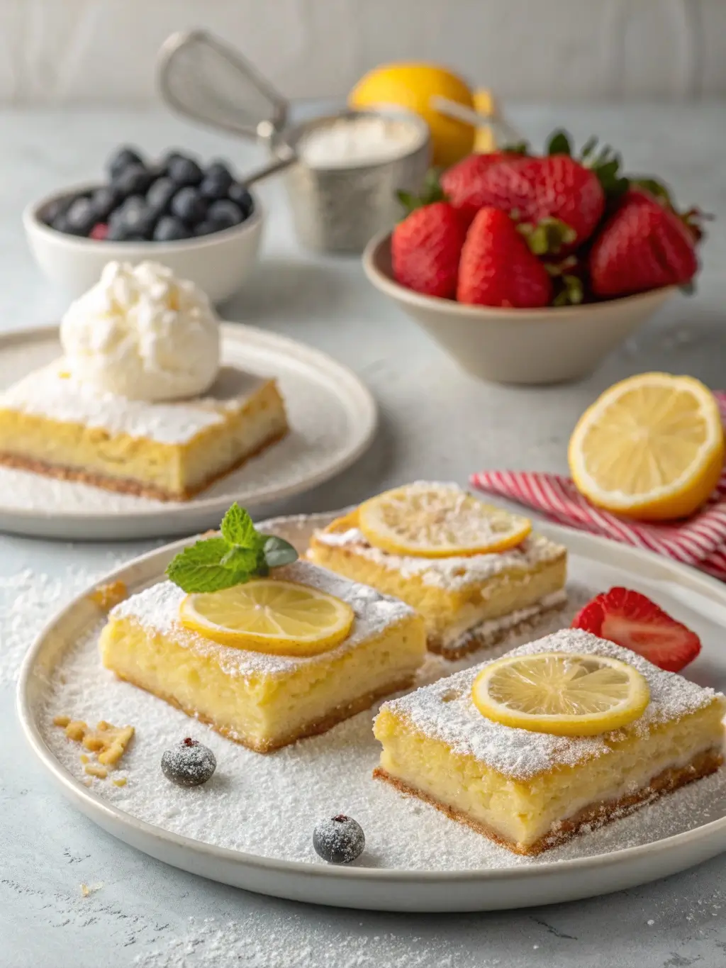 Lemon Brownie Bars