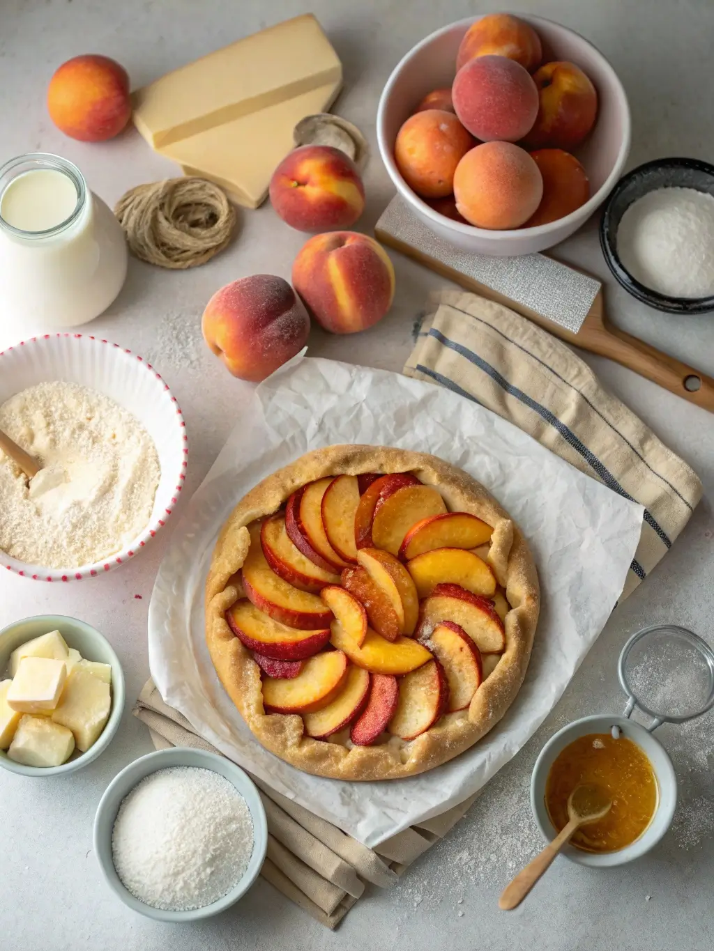 peach galette