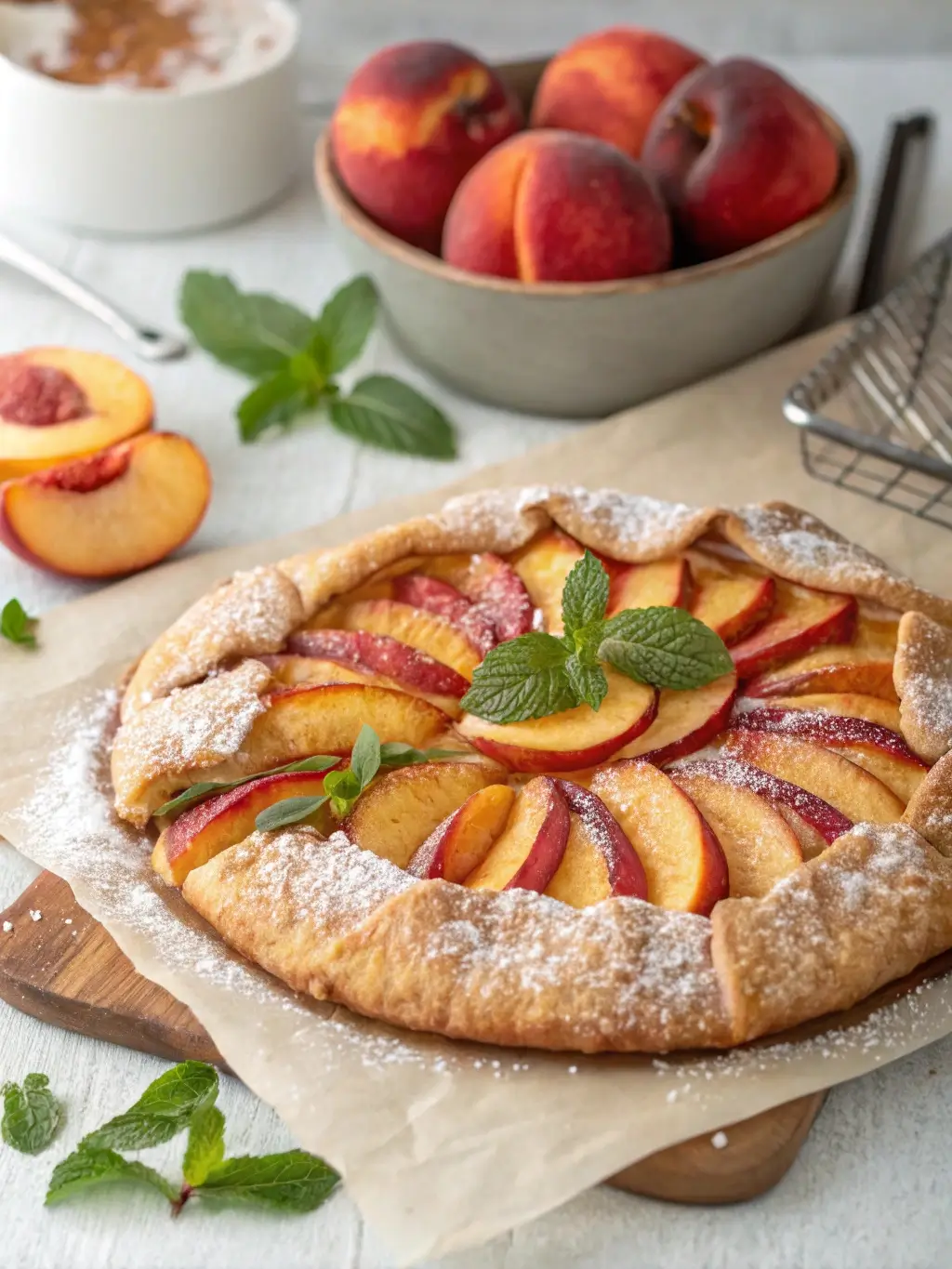 peach galette