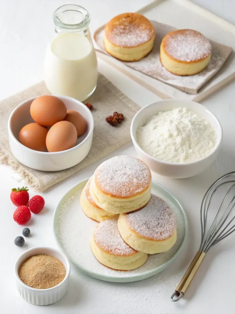 Fluffy Japanese Soufflé Pancakes