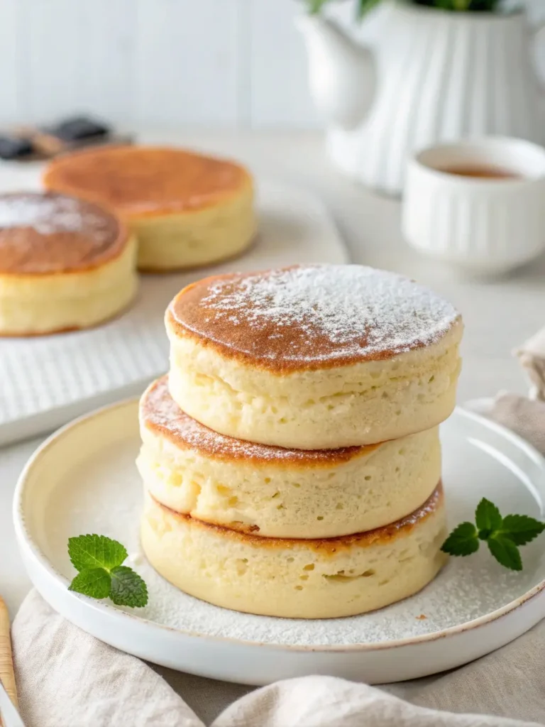 Fluffy Japanese Soufflé Pancakes