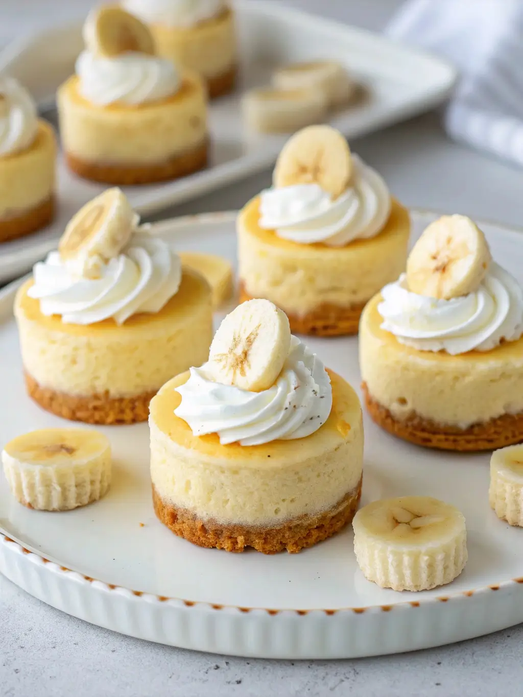 Mini Banana Pudding Cheesecakes